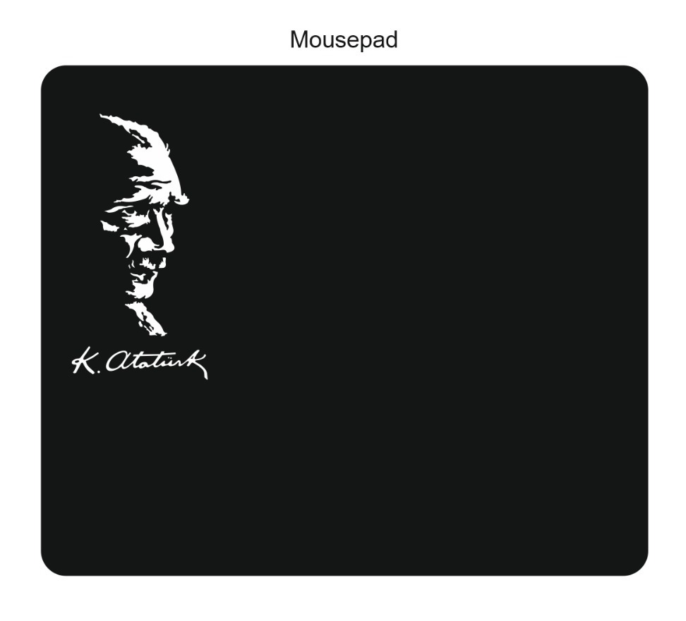 Atatürk baskılı mousepad