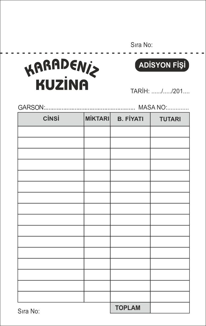 lokanta adisyon baskı, ankara restaurant sipariş fişi basımı