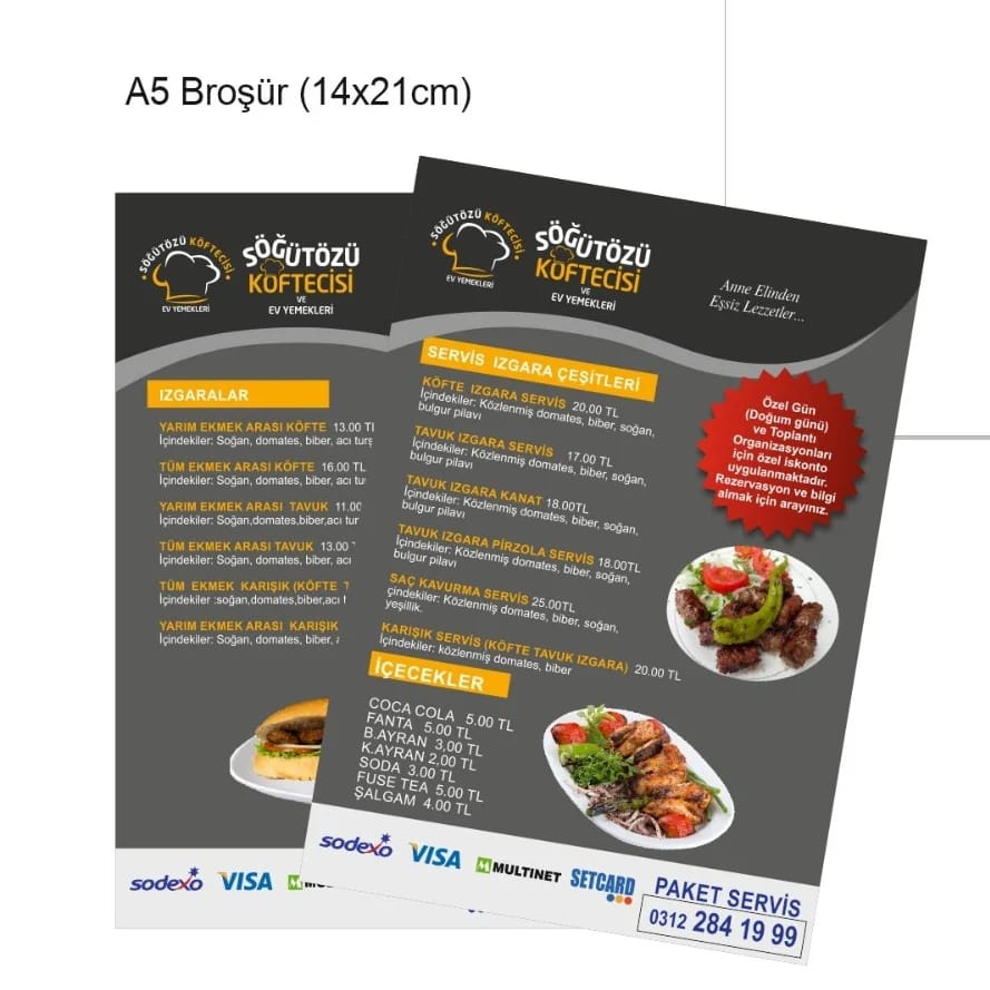 lokanta brosur yemek el ilani restaurant reklam
