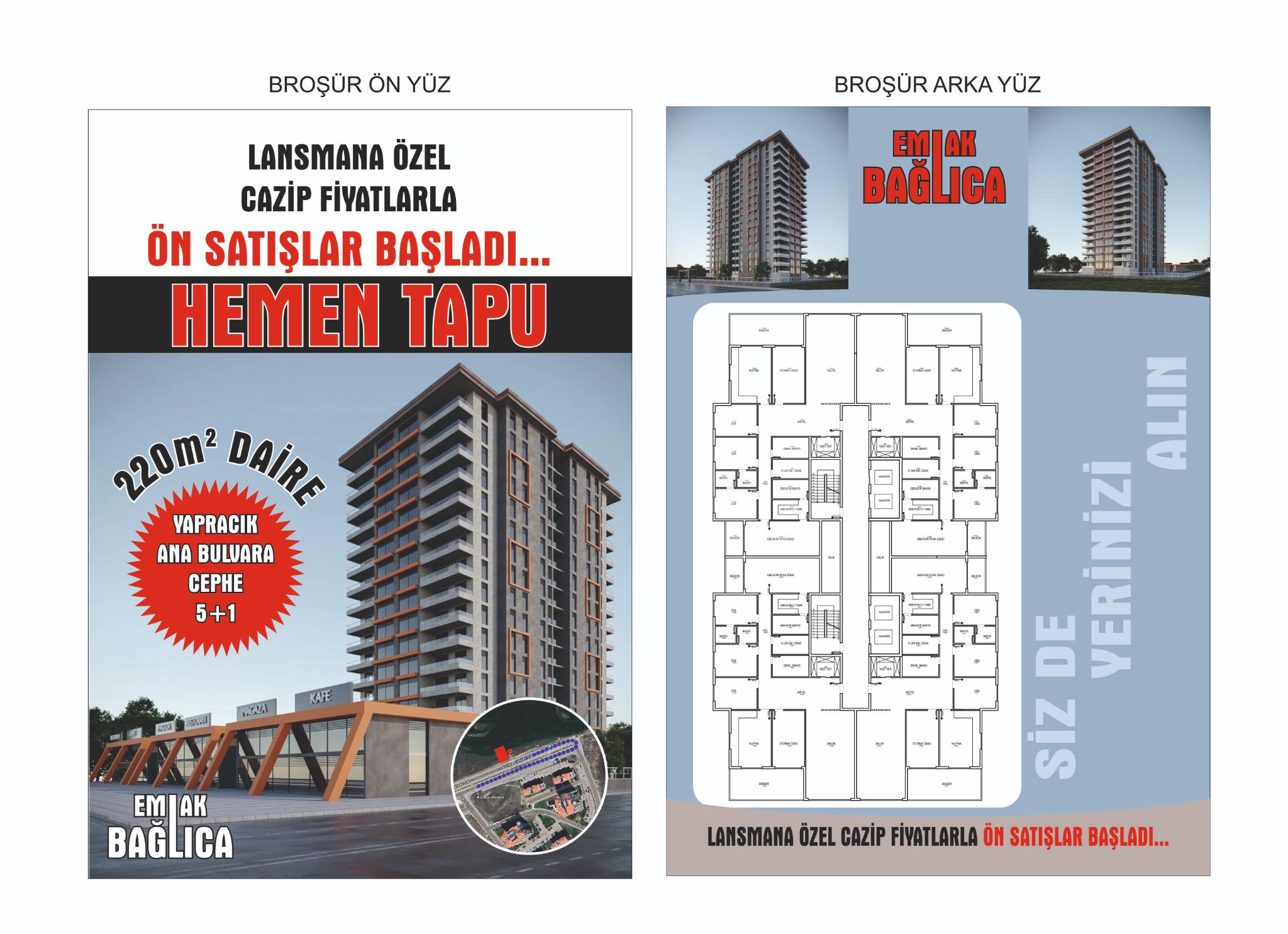 emlakci brosur gayrimenkul reklam arsa ilani