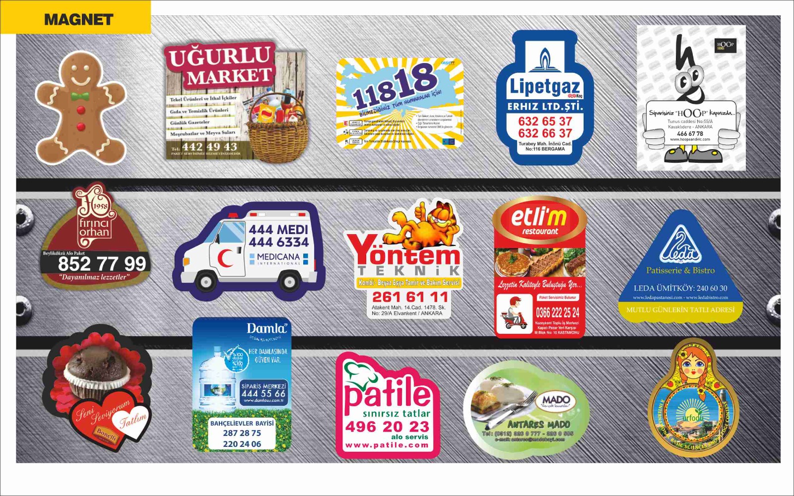 özel kesimli magnet